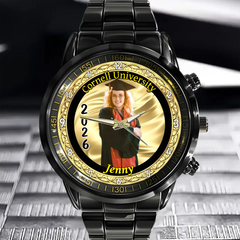 Personalized graduation watches! Upload your graduation photos. The perfect personalized present for graduates